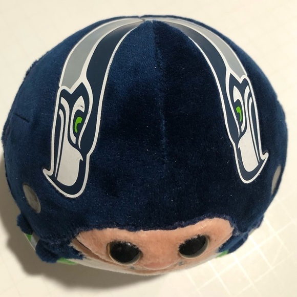 TY Beanie Ballz NFL Seatle Seahawks plush ball toy 4 1/2" 2016 - Picture 6 of 10